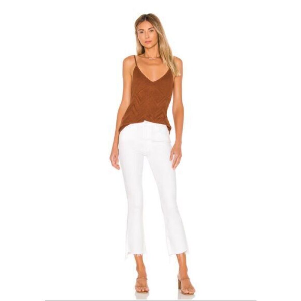 Mother Insider Crop Step Fray Jeans in Fairest of Them All Size 32